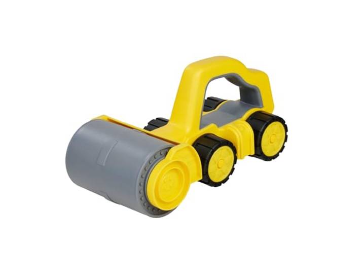 Big Power Worker Griffy Walze - Baustellenfahrzeug für Kleinkinder, perfekt zu greifen, Sand- und Strandspielzeug, Soft Rder für drinnen und draußen, leicht zu reinigen, ab 12 Monaten