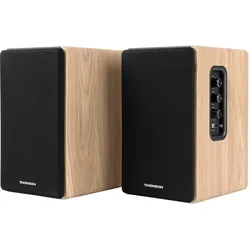 Thomson Lautsprecher WS902DUO (150 W), HiFi + Heimkino Lautsprecher, Braun