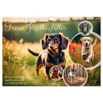 Treue Jagdbegleiter (Wandkalender 2027 DIN A4 quer), CALVENDO Monatskalender