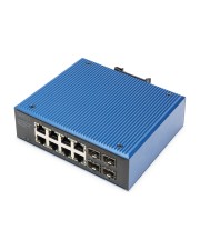 DIGITUS Industrieller 8+4 -Port Gigabit Ethernet PoE Switch (DN-651153)
