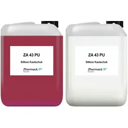 Zhermack Silikon Kautschuk ZA 43 PU rotbraun Shore Härte 43 mittelhart