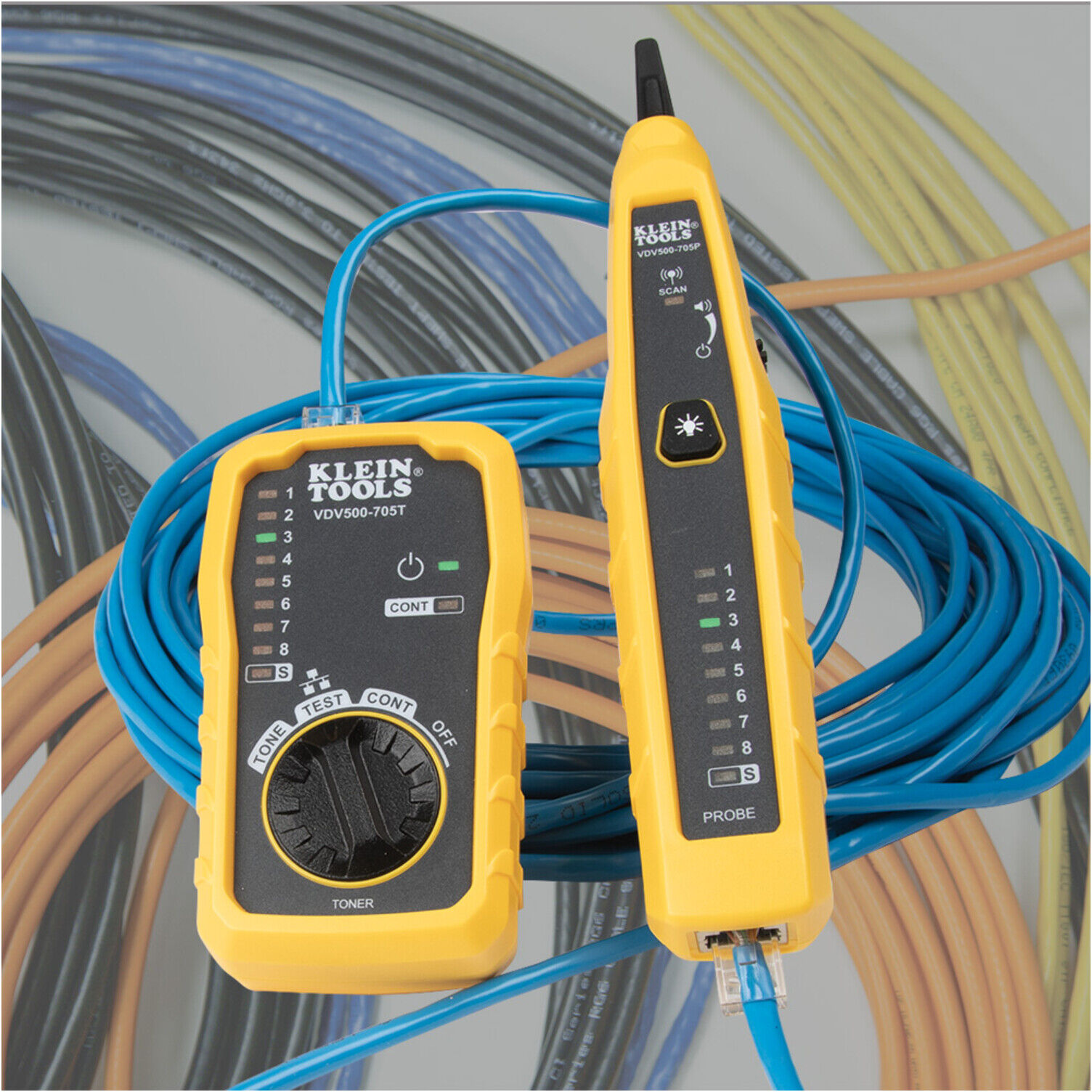 Klein Tools Toner und Probe Set Kabelverfolgung modularer Anschluss (VDV500705)