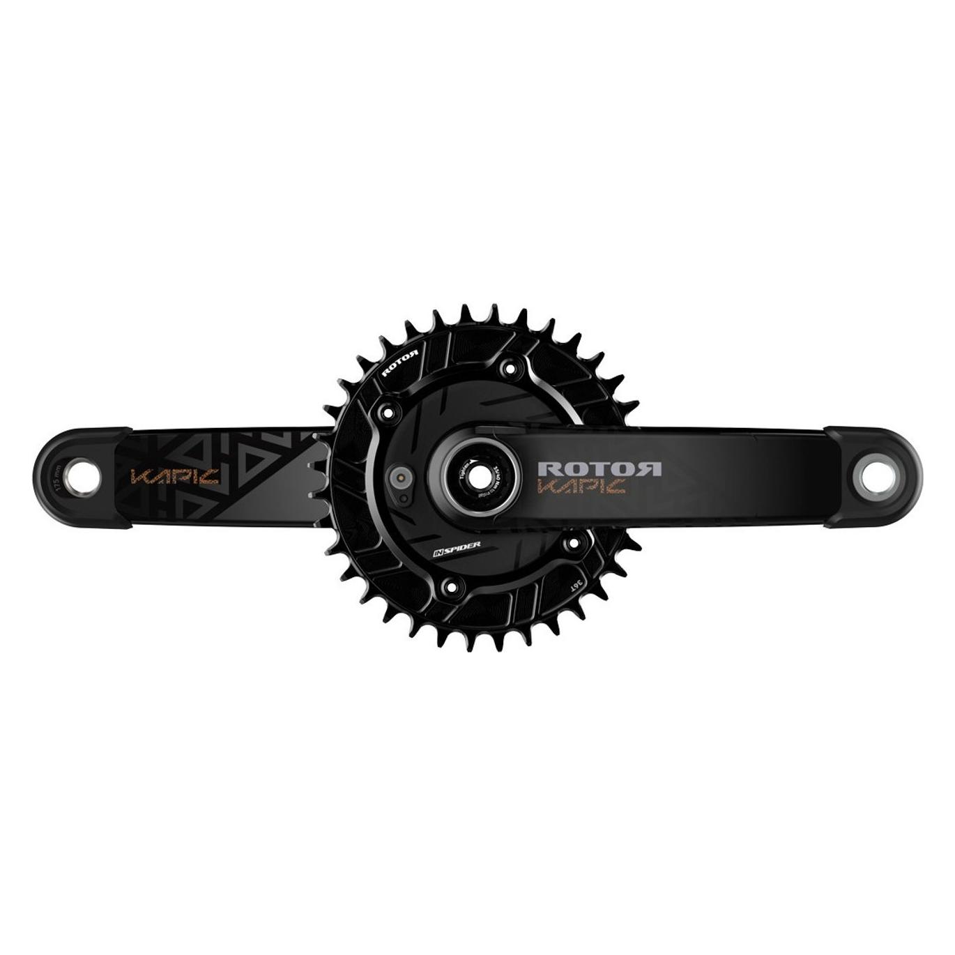 Rotor INspider MTB KAPIC Carbon CL52 Powermeter Kurbelgarnitur, rund (60306877)