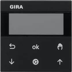 Gira Jalousie und Schaltuhr schwarz S3000 Display 5366005