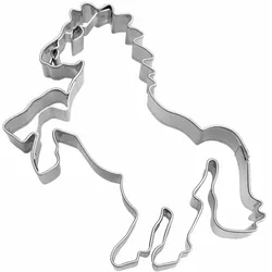 Städter Präge-Ausstecher Steigendes Pferd, Ausstechform, Plätzchenform, Keks, Plätzchen, Edelstahl, 8 cm, 076303
