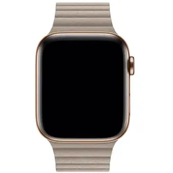 Devia Elegant Leather Loop(44mm) for Apple Watch stone (44 mm, Kunstleder), Uhrenarmband, Mehrfarbig