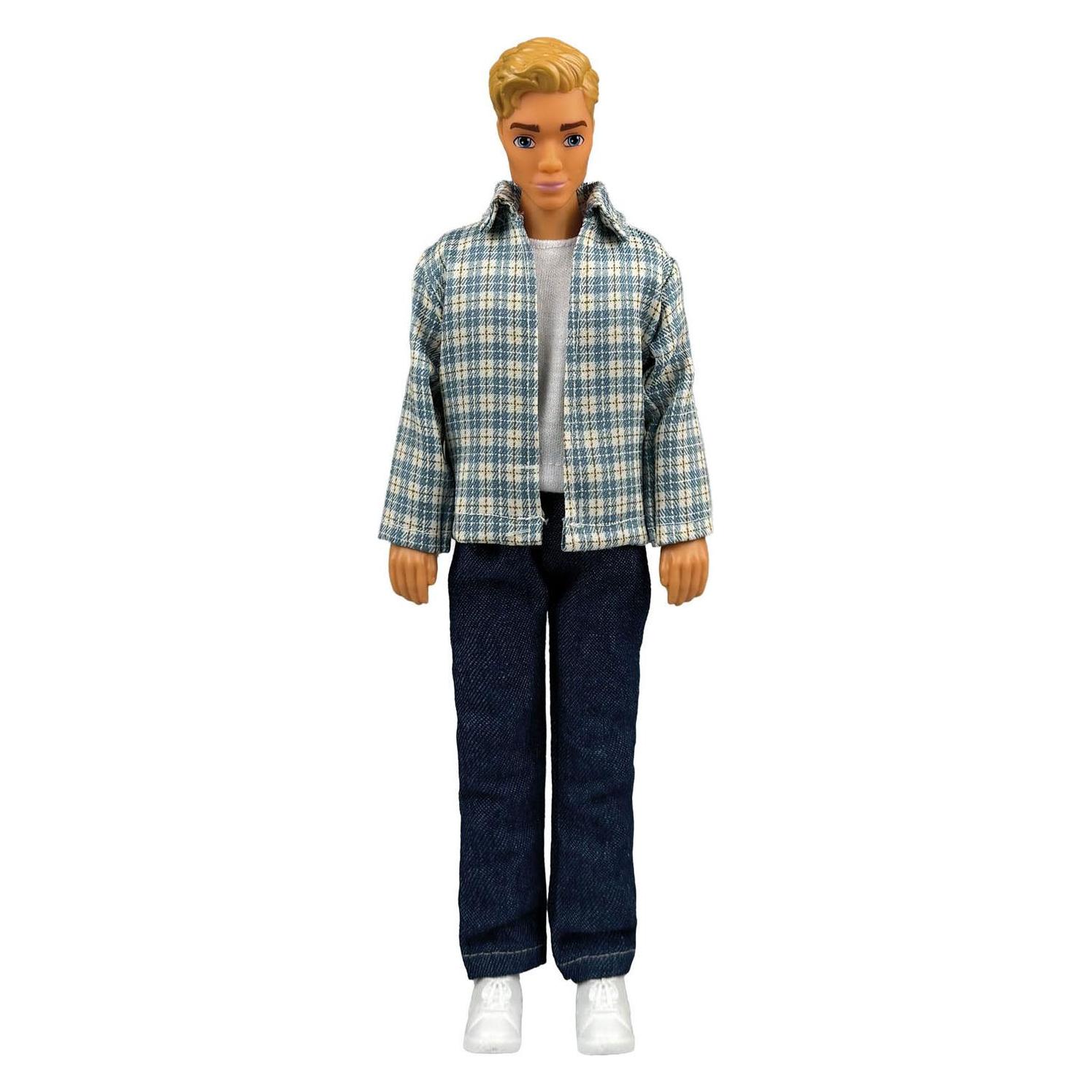 Heless Time2Shine Kariertes Hemd mt Jeans für Modepuppen der Grösse 29 cm (8604)