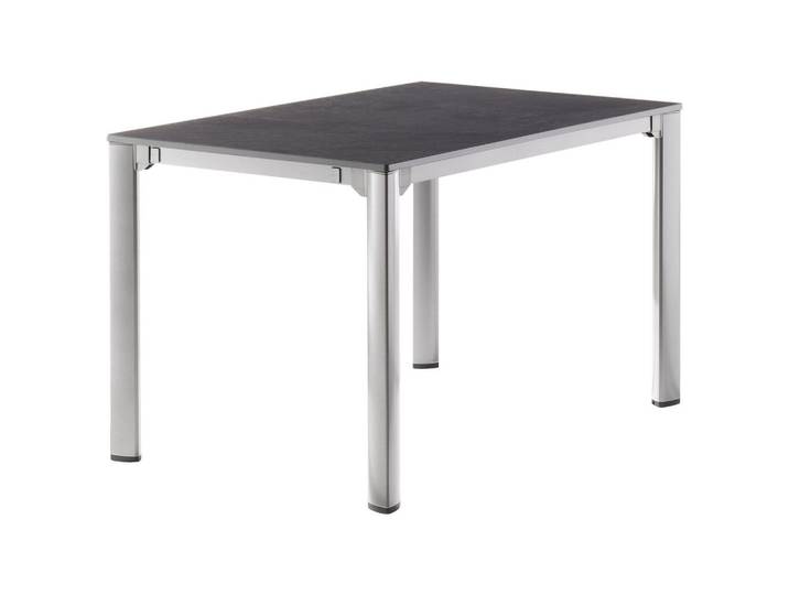Sieger Gartentisch, Anthrazit, Metall, Kunststoff, rechteckig, eckig, 80x74x120-220 cm, ausziehbar, Gartenmöbel, Gartentisch, Gartentische ausziehbar