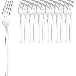 Solex Kuchengabeln Skai 123113, silber poliert, Edelstahl 18/10, 14,7 cm, 12 Stück