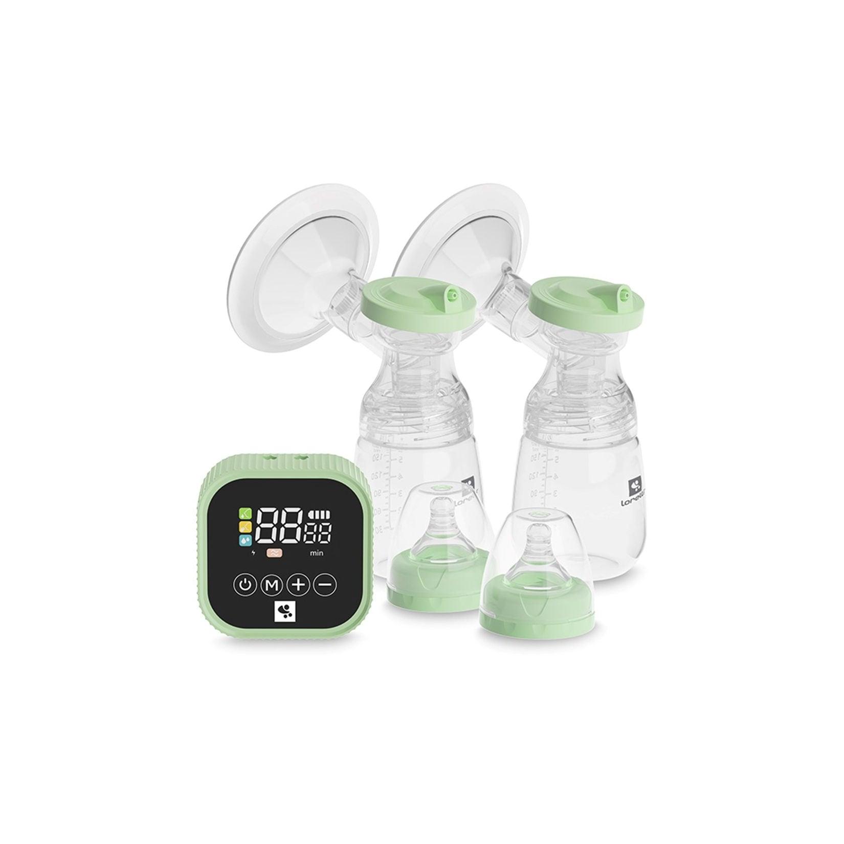 Lorelli Doppelmilchpumpe Eva elektrisch Fassungsvermögen 180ml USB-Kabel Timer grün