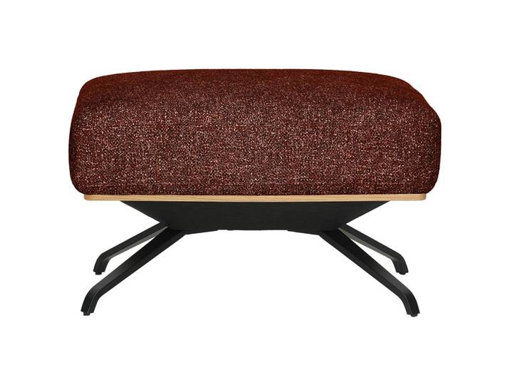Novel Hocker, Rostfarben, Metall, rechteckig, 74x46x66 cm, Stoffauswahl, Wohnzimmer, Sessel, Hocker, Sitzhocker