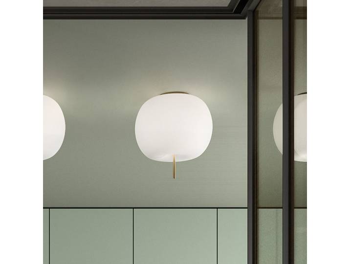 Kushi 33 Deckenleuchte Brass - KDLN - Wohnzimmer - Design - Glas - Kugel