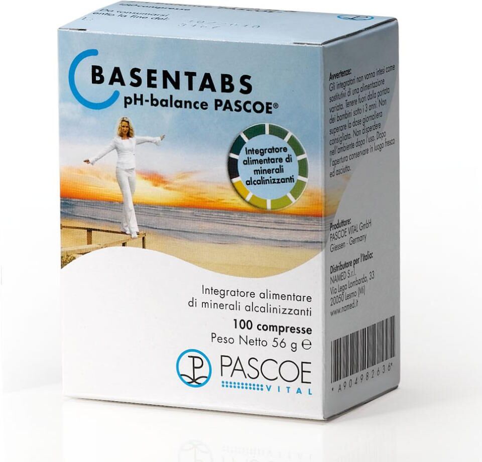 NAMED Srl Named Pascoe Linea Alcalinizzanti Basentabs Integratore Alimentare 100 Compresse
