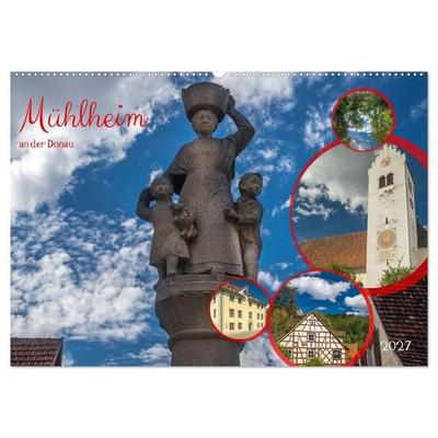 Mühlheim an der Donau (Wandkalender 2027 DIN A2 quer), CALVENDO Monatskalender