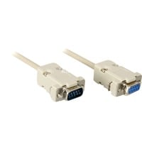 Serielles Verlängerungskabel 9-Pin Stecker > Buchse grau, 2 Meter