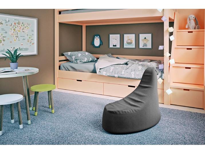 Sitzsack Ben - Grau - Luxusbetten24
