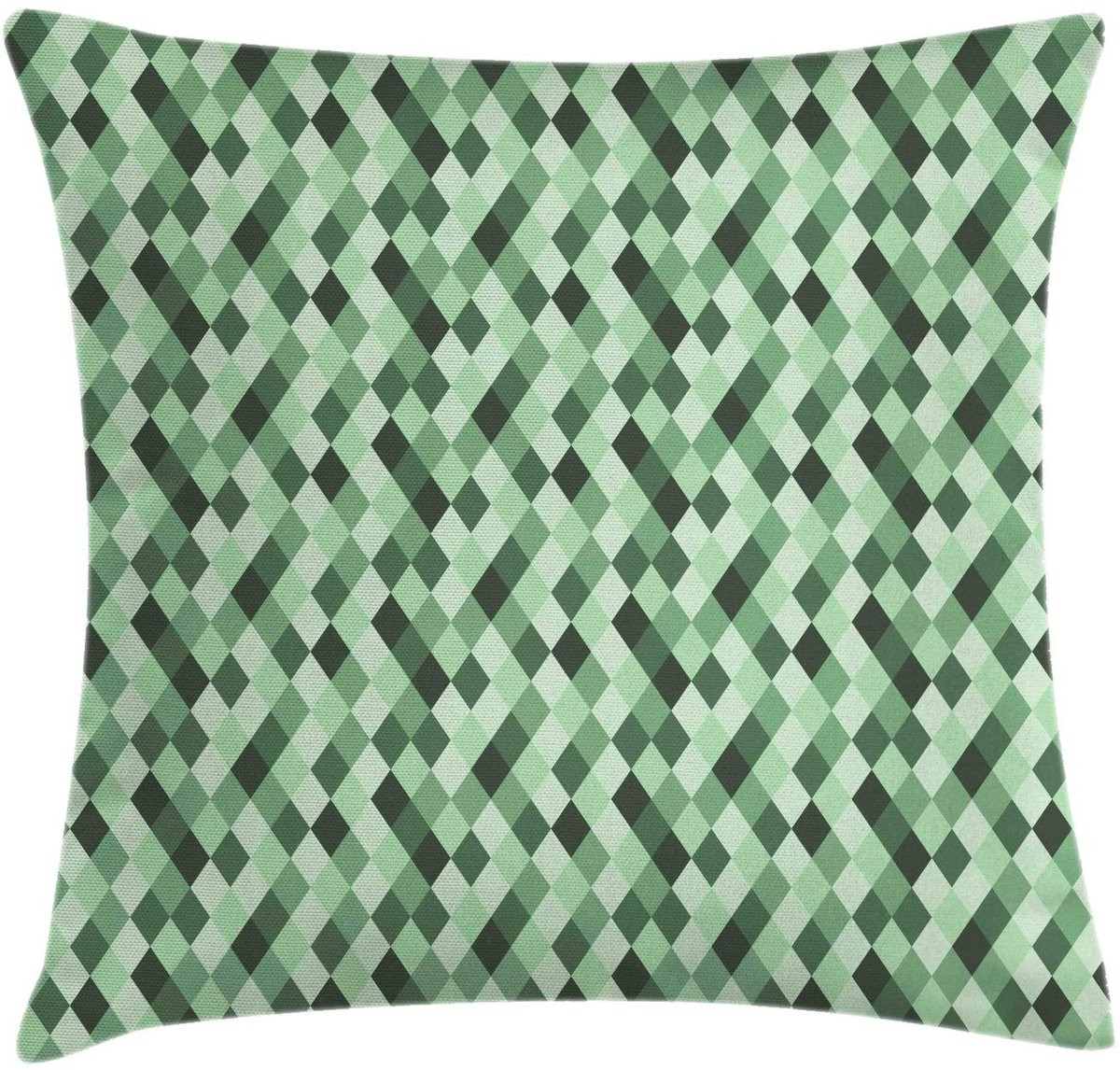 ABAKUHAUS Kussenhoes Argyle Rhombus Lichtgroen/Donkergroen 50x50 cm