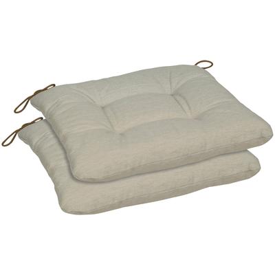Sitzkissen GO-DE "Carina", beige, B:38cm H:5cm L:38cm, Polyester, Dekokissen_Sitzkissen_Kissenhüllen, Sitzkissen, 2er Set, 38x38 cm