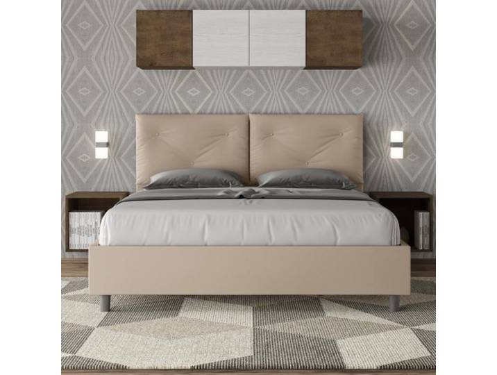 Lit - LIBEROSHOPPING - Appia - Gris - Blanc
