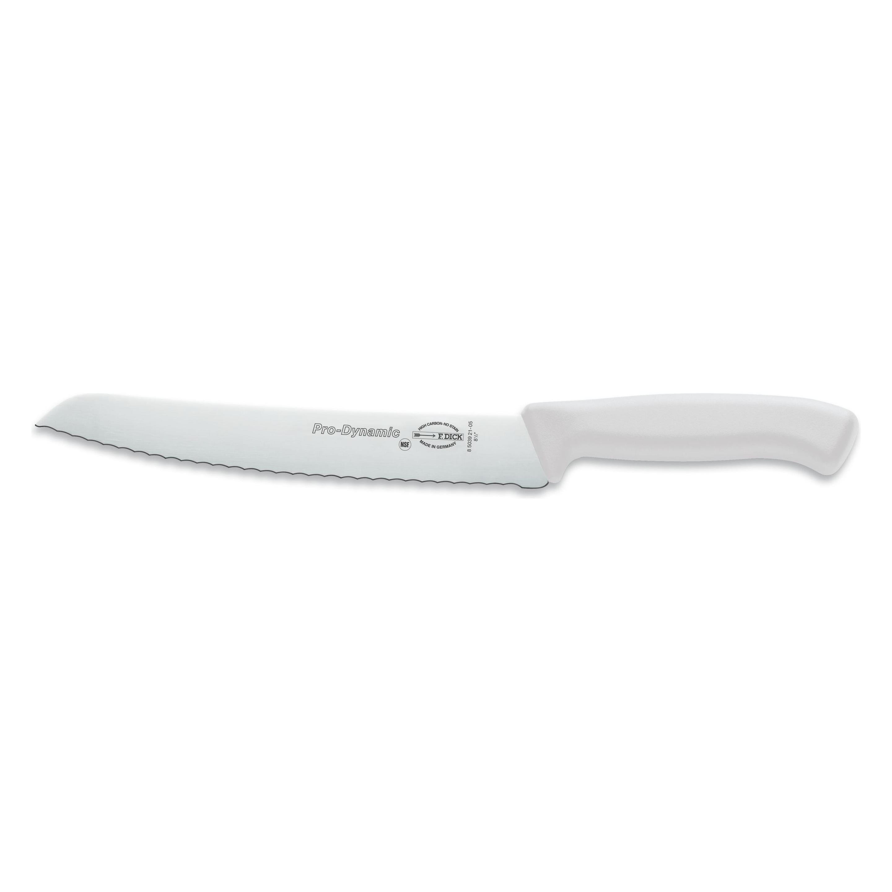 F. Dick ProDynamic Brotmesser weiss Klingenlänge 21 cm Küchenmesser X55CrMo14 (21 cm, 1x) (ProDynamic)