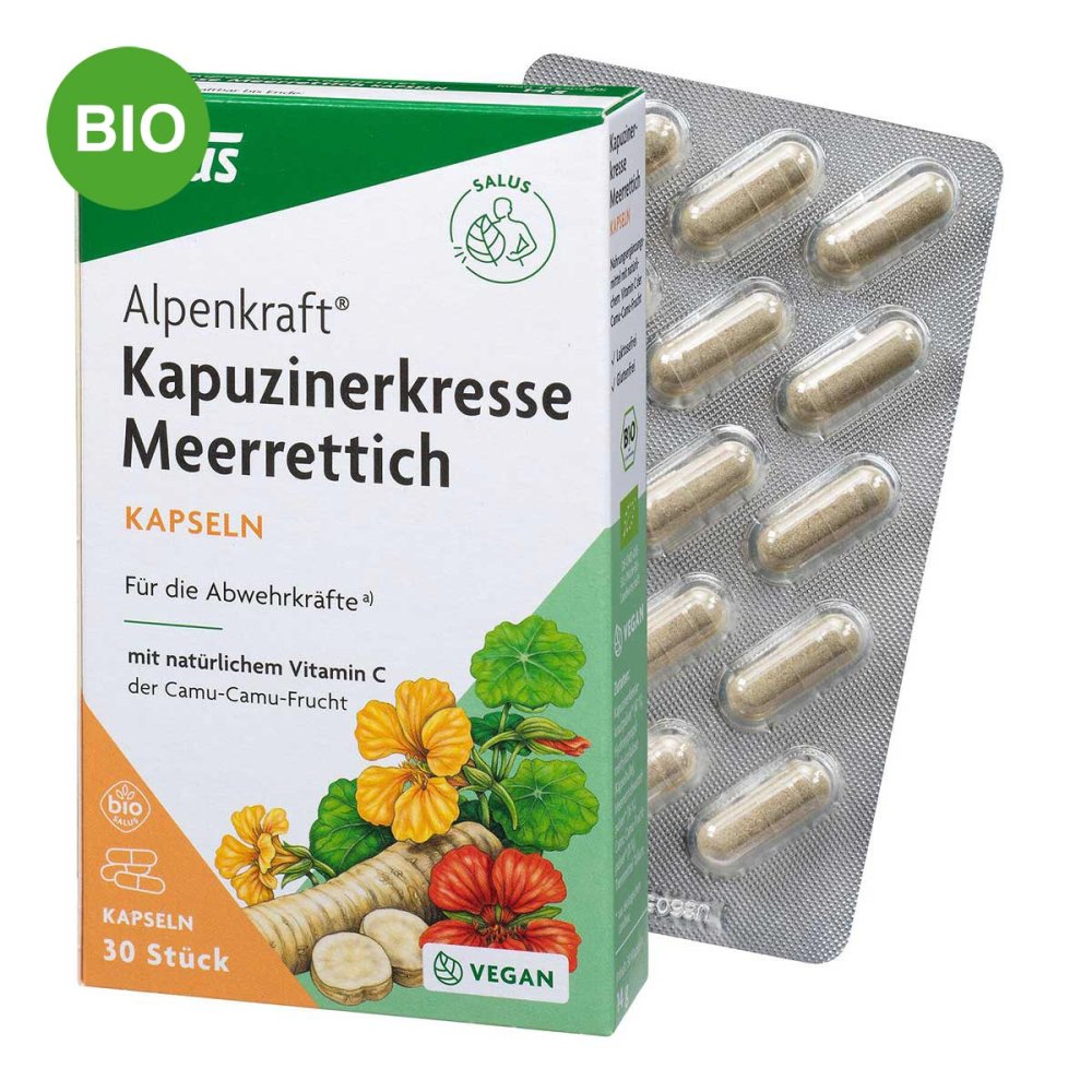 SALUS Pharma GmbH Kapuzinerkresse-meerrettich Kapseln Alpenkraft 08801076