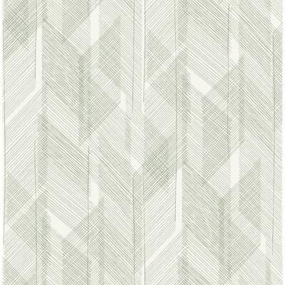 A-Street Prints Bryant Evergreen Crosshatch Wallpaper