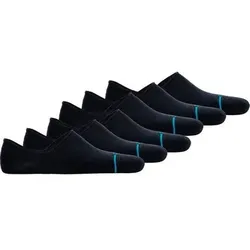 STANCE Unisex Sneakersocken 6er Pack - Icon No Show, Logo, Basic, Größe 35-37 in Blau Blau