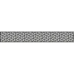 KAHRS Solid Alu-Designeinsatz Leafs, 30x180 cm, ohne Adapterleisten