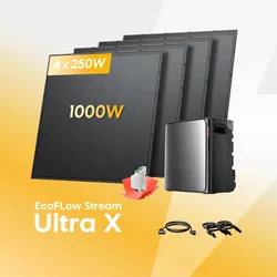 EcoFlow Stream Ultra X, mit 4 x 250W, by Powerness - 3.84kWh / Gratis EcoFlow x Shelly Smart Meter / Selbstabholung