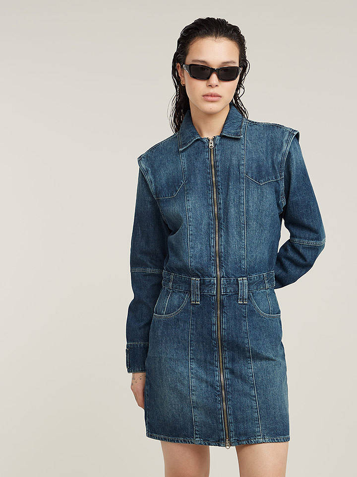 G-Star Jeanskleid in Blau - XS