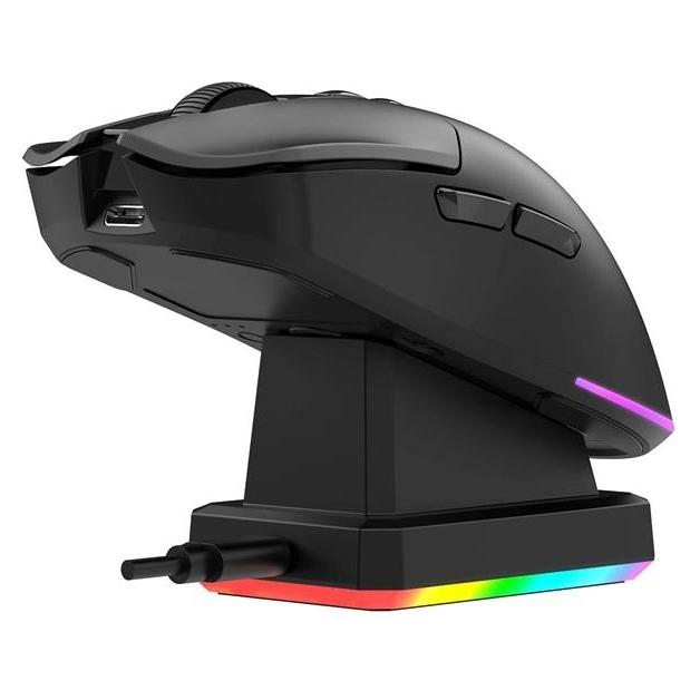 The G-Lab Drahtlose Gaming-Maus - KULT SILICIUM PRO - 12.000 DPI - 7 Tasten - RGB - Schwarz (Kabellos) (78467979)