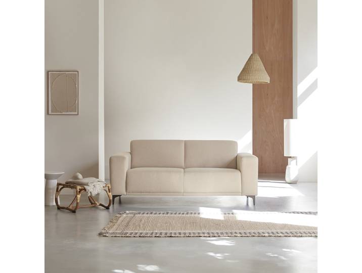 2,5-Sitzer-Sofa Lars mit ecrufarbenem Stoffbezug - Beige