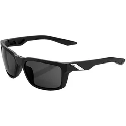 100%, Unisex, Sportbrille, Daze (Soft Tact Black, Smoke Black), Schwarz