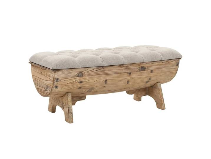 vidaXL Sitzbank 103 x 51 x 44 cm Aufbewahrungsbank 103 cm Massivholz Fichte