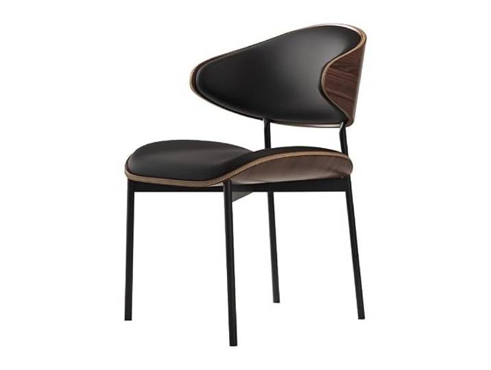 DIANXI Lounge-Sessel Italienischer Esszimmerstuhl, moderner, einfacher, Leichter, luxuriöser Esstischstuhl, Hotelrezeption, Verhandlungshocker