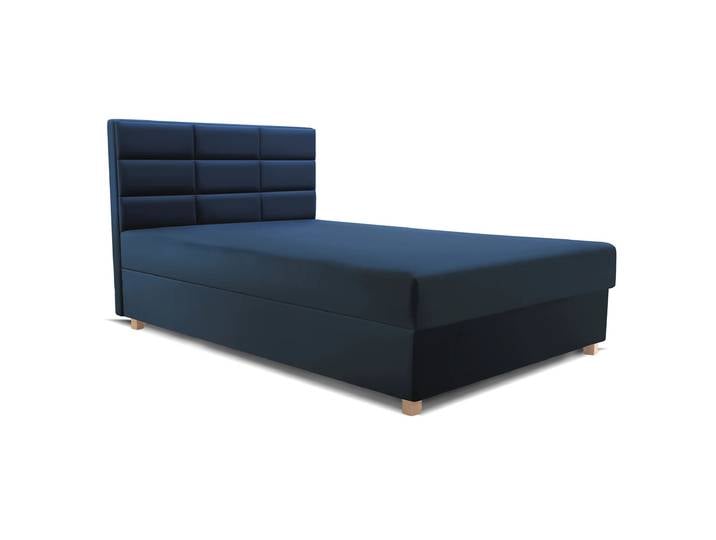 Polsterbett 120x200 PIANO II Blau (Bluevelvet 86)