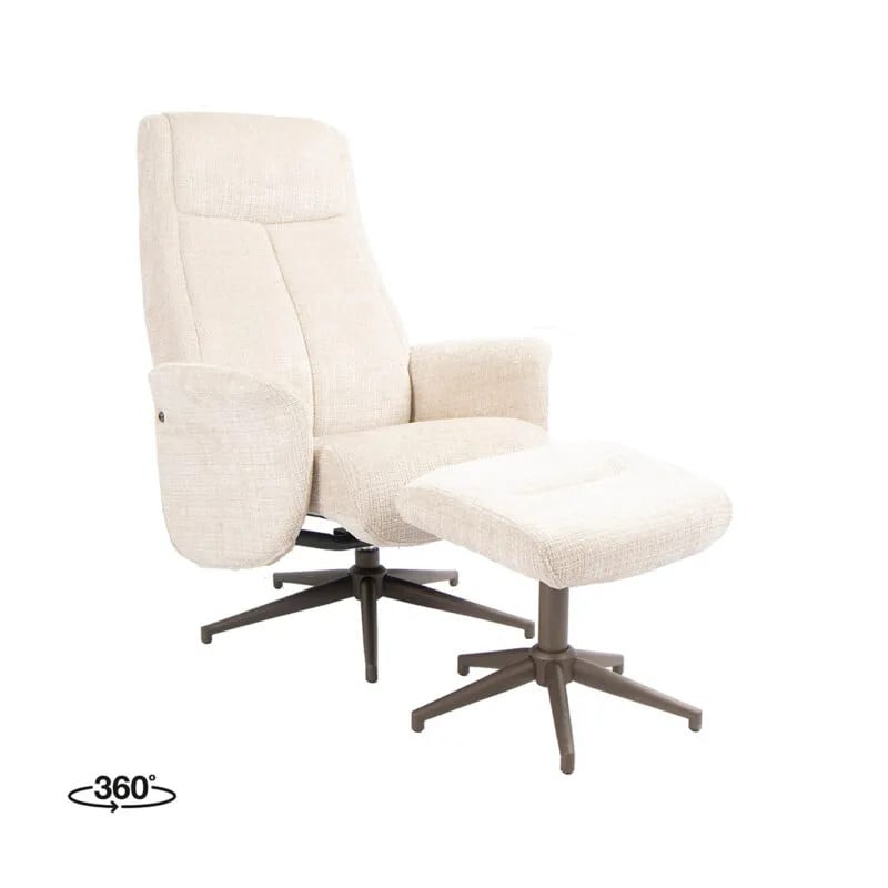 Label51 Fauteuil Tumba Lounge Stoel - Naturel - Cremona