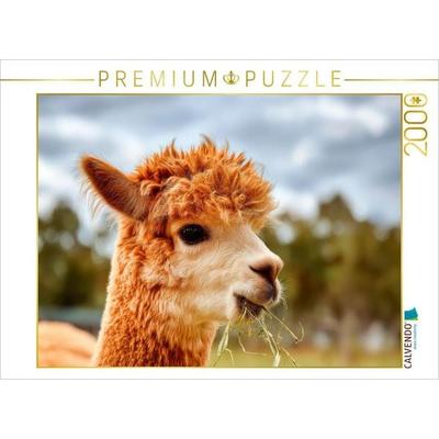 CALVENDO Puzzle Alpaka - Kleine Genussmomente | 2000 Teile Lege-Größe 90 × 67 cm Foto-Puzzle für glückliche Stunden, von , Calvendo Puzzle