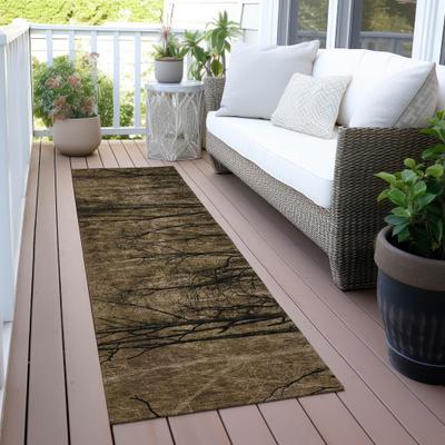 Addison Rugs Machine Washable Indoor/Outdoor Modern Forest Chantille Rug