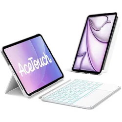 Inateck KB04122-RGB (DE), Tablet Tastatur, Weiss