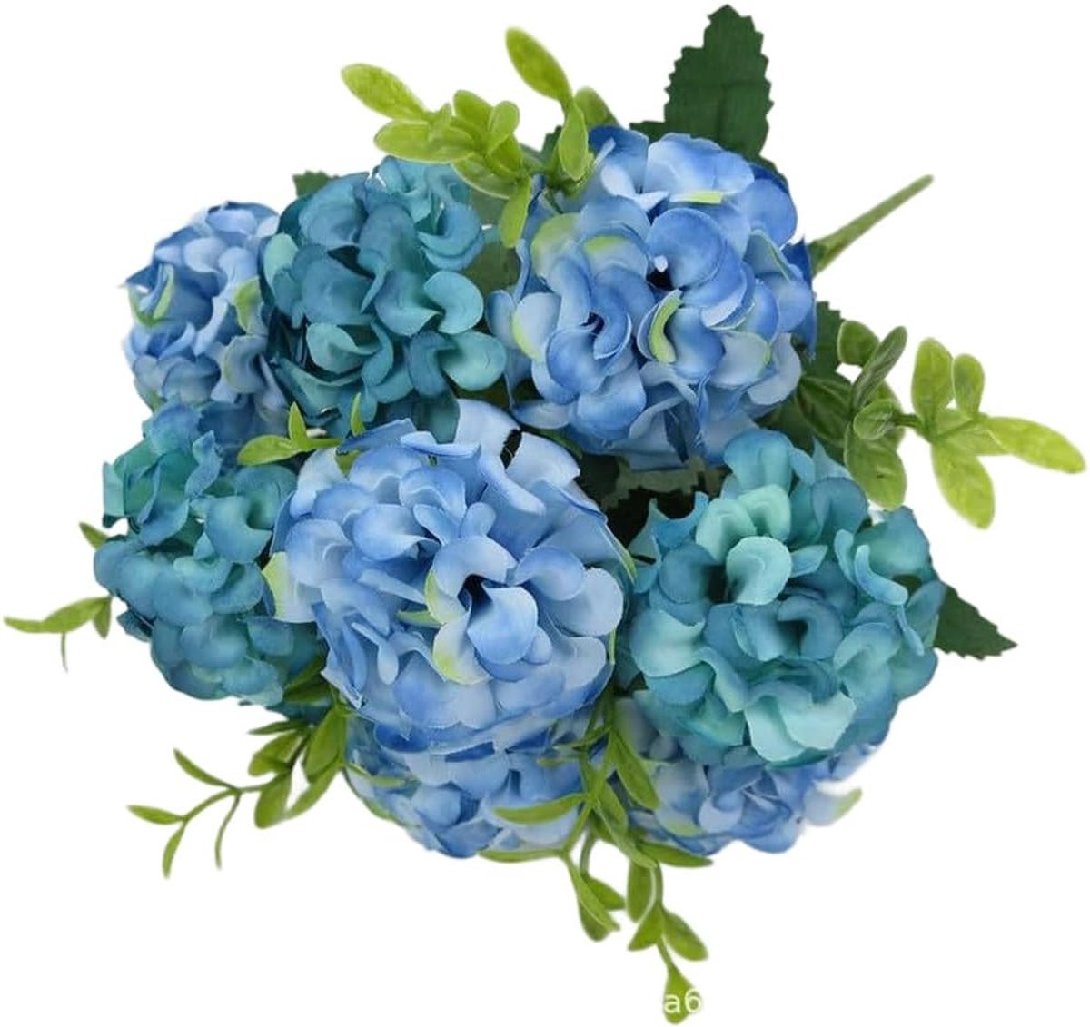 Blauwe Kunsthortensia Stengel met Realistisch Ontwerp voor Bruiloft Decoratie, 25 cm