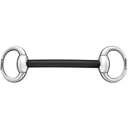 Gebiss HSP Hartcarbon Stange, ovale Ringe schwarz 145/16