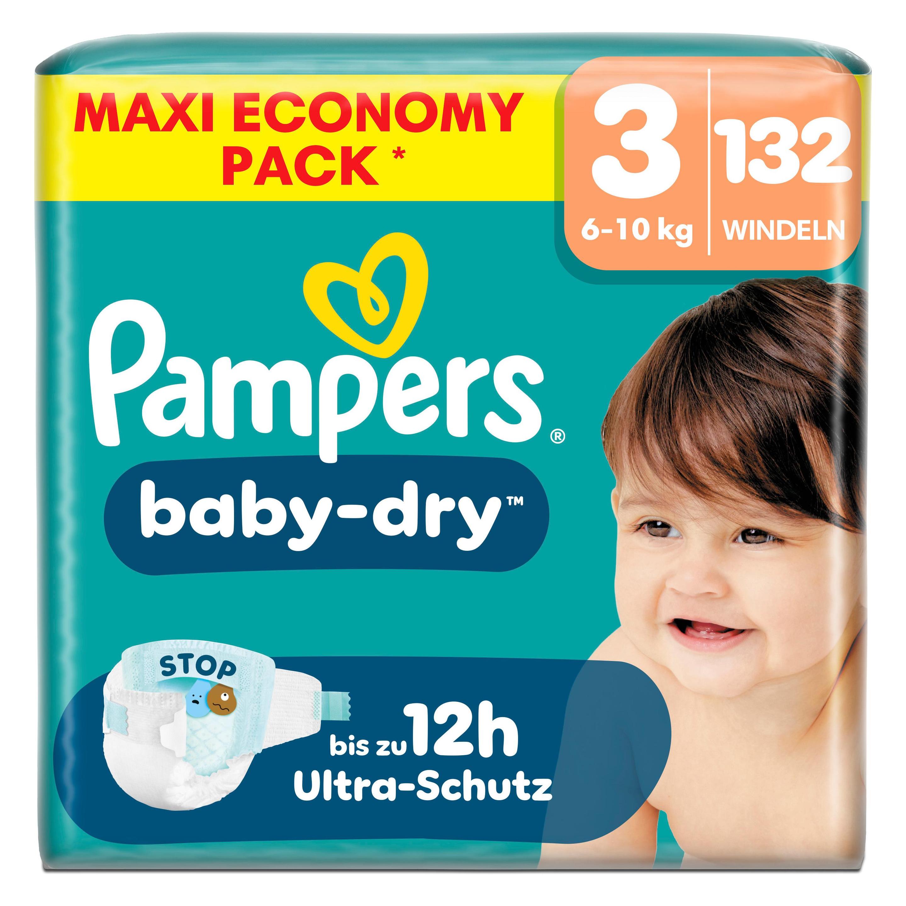 Pampers Baby-Dry (Gr. 3, Halbmonatsbox, 132 Stk.) (66528691)