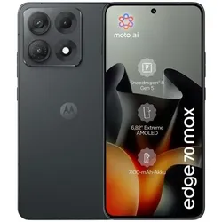 Motorola Edge 70 Max (256 GB, Anthrazit, 6.82", Dual SIM, 5G), Smartphone, Schwarz