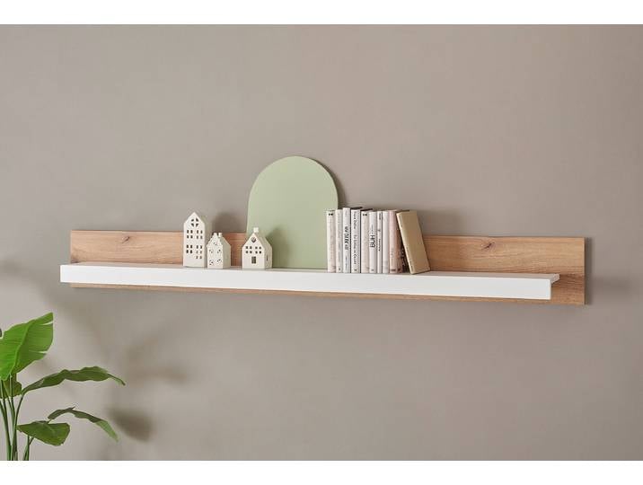 Wandboard Front: MDF Mitteldichte Holzfaserplatte , beschichtet Korpus: Spanplatte, beschichtet Braun/Weiß 198cm