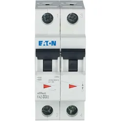 Eaton 278773 Leitungsschutzschalter, 3 A, 2p, Charakteristik: D FAZ-D3/2