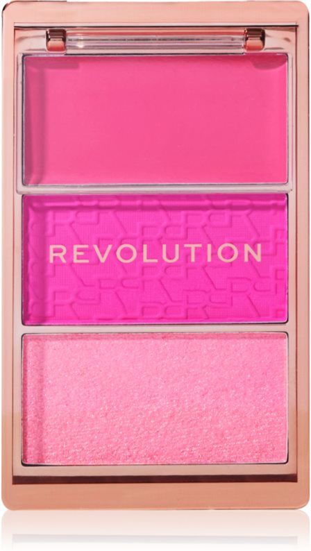 Revolution Blush Icon Palette blusher palette shade Hot Pink Flag 9.8 g