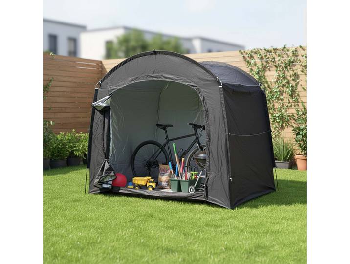 Abri portable pour vélo d'extérieur avec tissu Oxford épaissi, auvent de protection personnel pour les voyages, la randonnée et le cyclisme