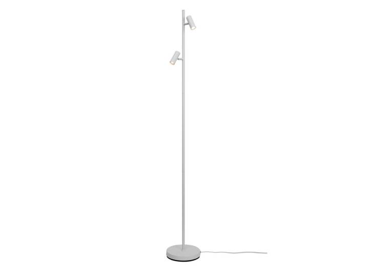 Lampadaire led blanc minimaliste avec 2 points lumineux réglables