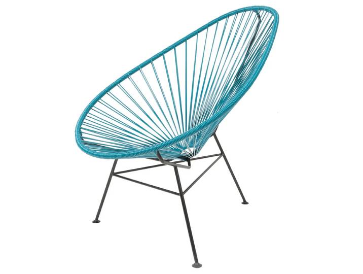 Acapulco Design - Acapulco Classic Chair, petroleum blau / schwarz